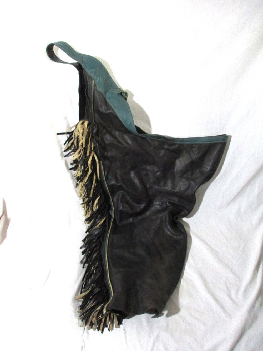 DOVER SADDLERY SUEDE Basket Weave Fringe Pant CHINKS MA